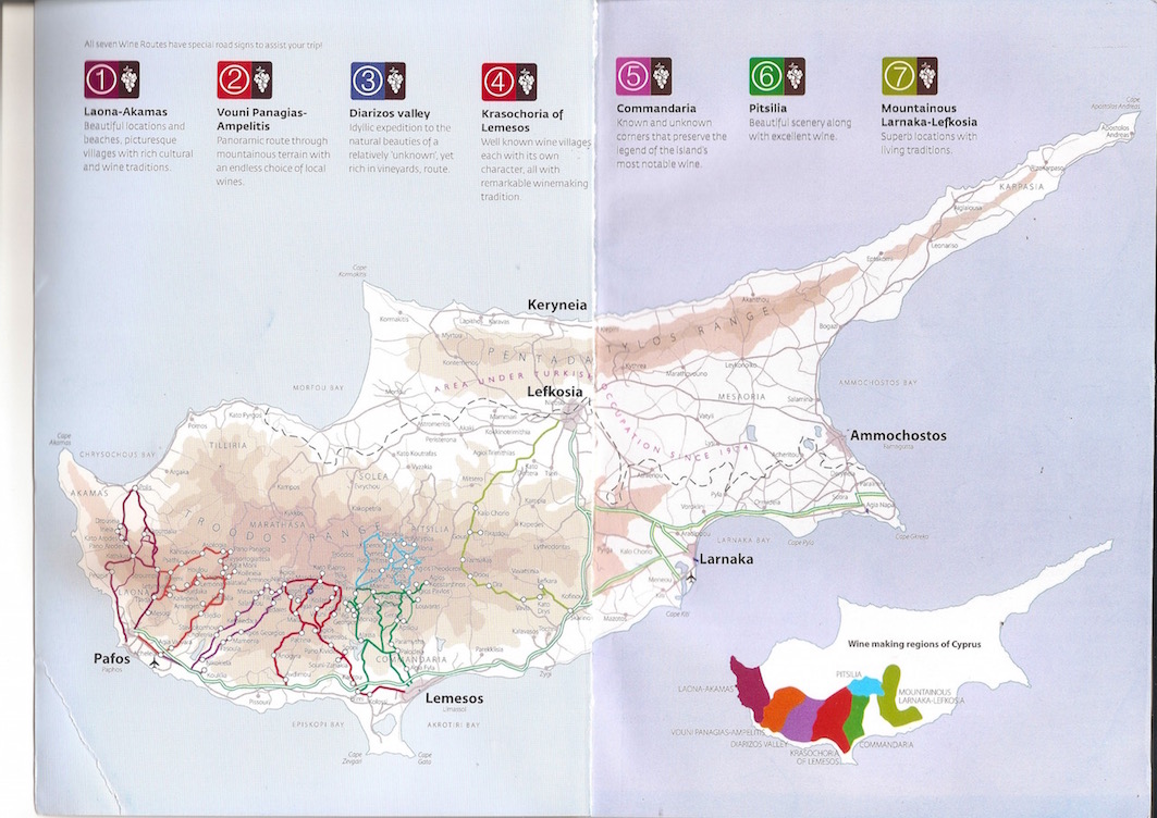 Les 7 routes des vins chypriotes
